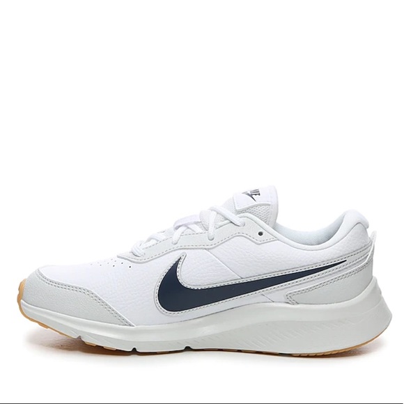 NEW Nike varsity leather white sneakers size 5.5Y - Picture 6 of 13